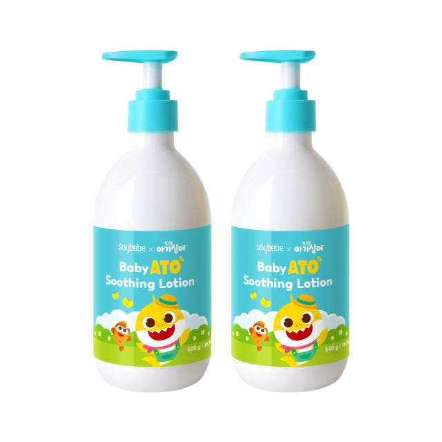 소이베베X핑크퐁 아기상어 베이비 아토 수딩 로션 500g 2개