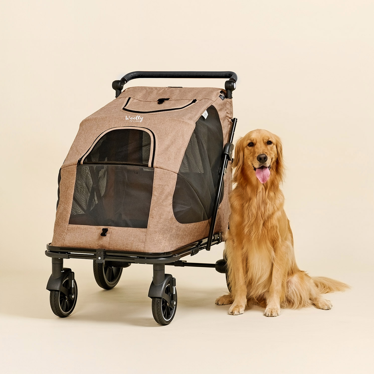 울리 이지 폴딩 중형견 대형견 강아지 유모차