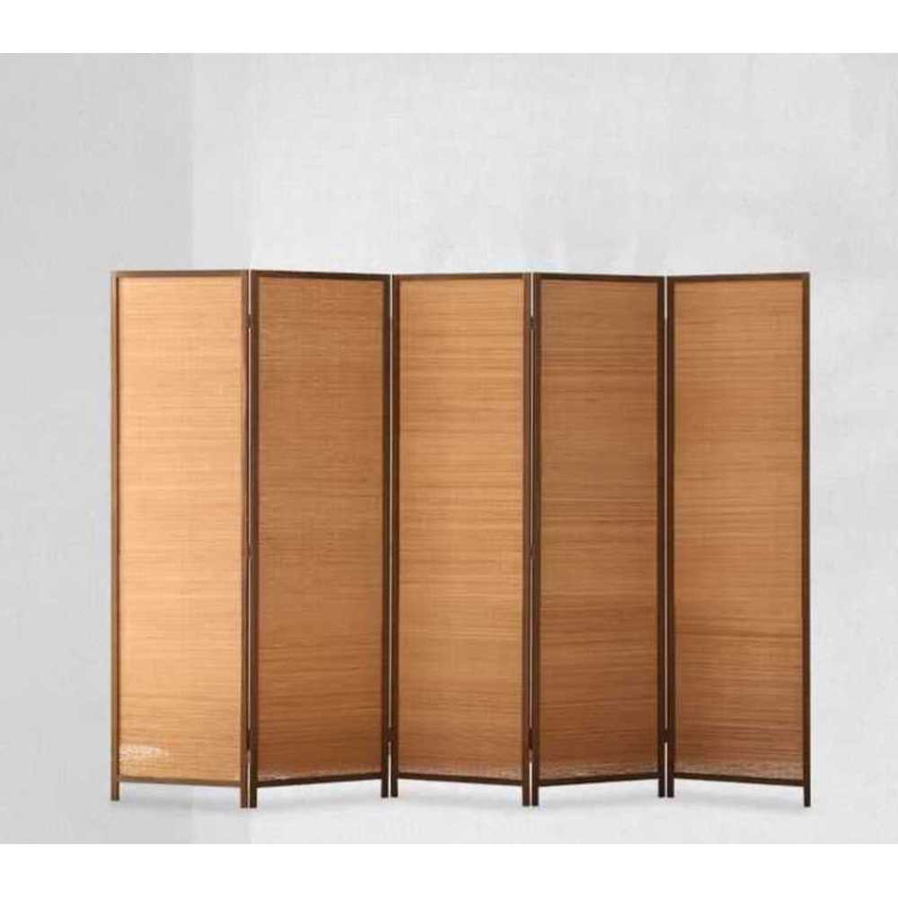 공간 가림막 대나무 병풍형 엔틱 스타일 파티션 1.7x2.5m (5면-받침) - 상세 이미지 2