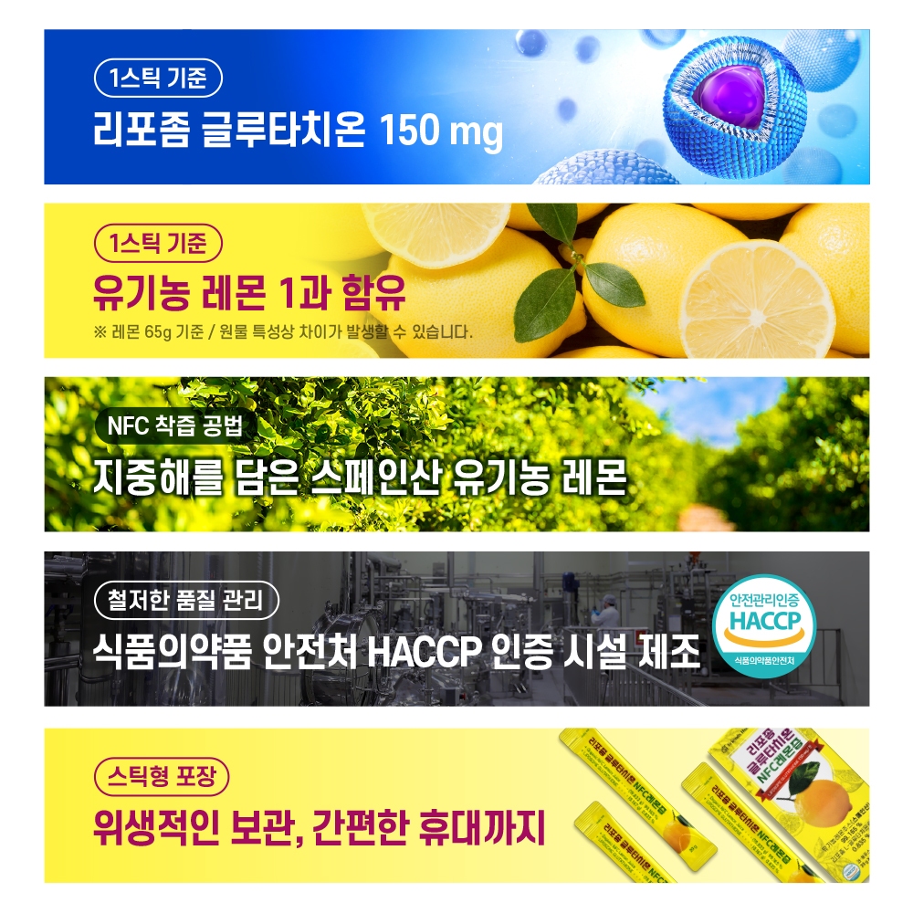 프렌즈허브 리포좀 글루타치온 NFC 레몬즙 14포, 2개 - 상세 이미지 3