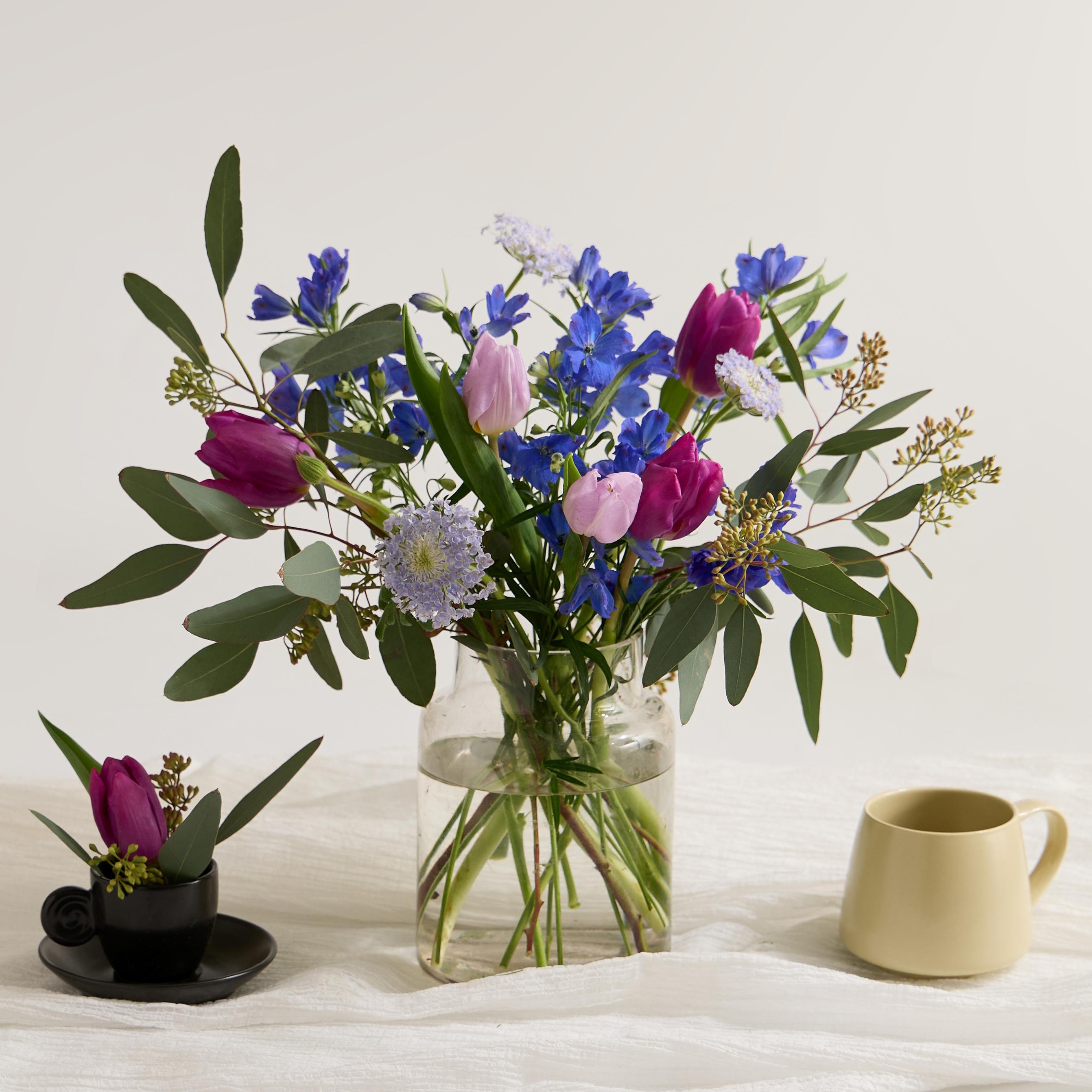 [플로픽] 비비드 델루나 믹스 (S/L/꽃다발) 생화꽃다발 제철꽃믹스 졸업식꽃다발 기념일 생일선물 정기구독 꽃배송