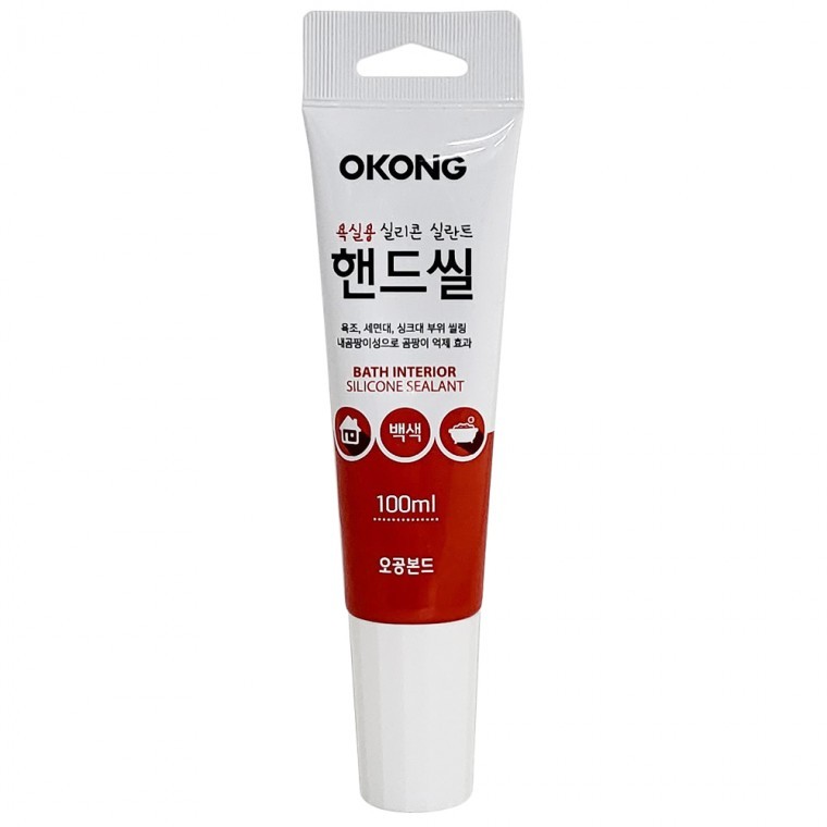 오공 욕실용 핸드씰 100ml (백색1594) 실리콘 틈새충진 - 메인 이미지