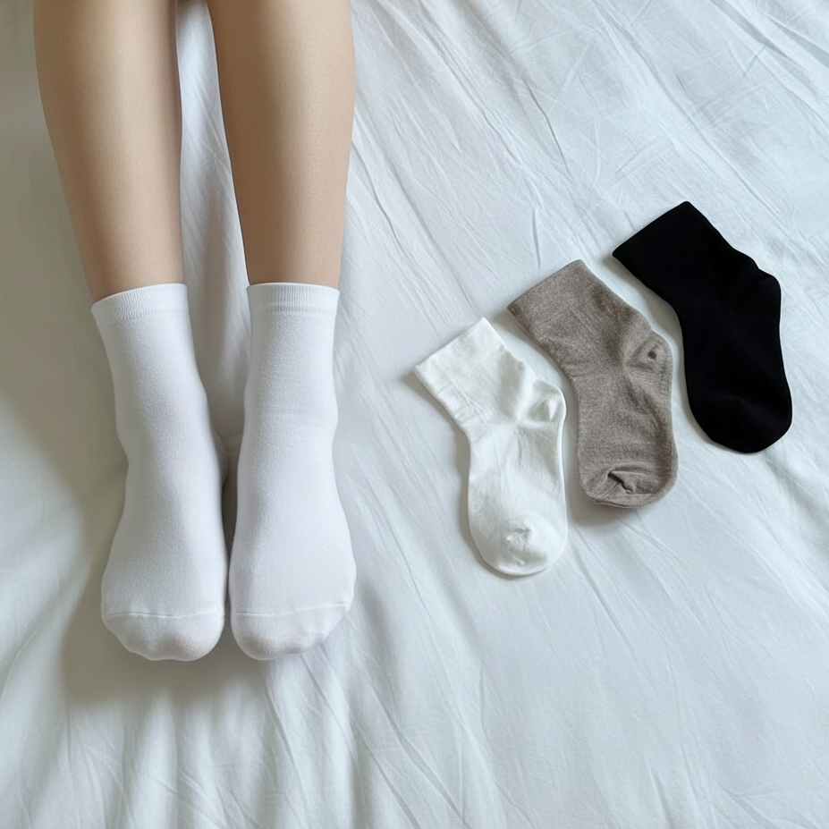 무압박 양말 임산부 산후조리원 산모 당뇨 발목편한 면양말 이미지 3