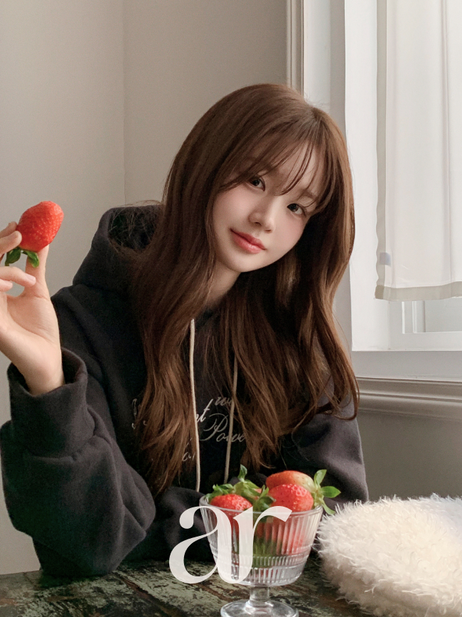 레터링 포인트 세미크롭 기모 후드티 ts4815 - 상세 이미지 4