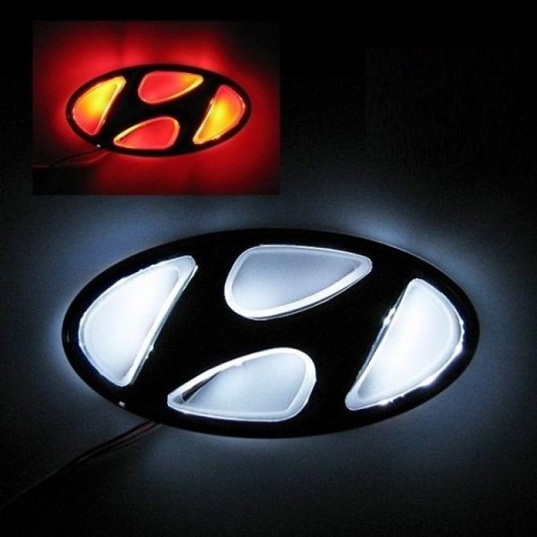 현대 순정품 2way LED엠블럼 튜닝 자동차용품 - 상품 이미지
