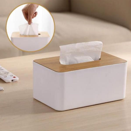 곽티슈케이스 원목 우드 각티슈 휴지 케이스 사각 DD-10863