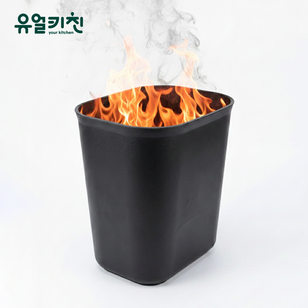 내화성 난연 휴지통 불에타지않는 쓰레기통 - 상품 이미지