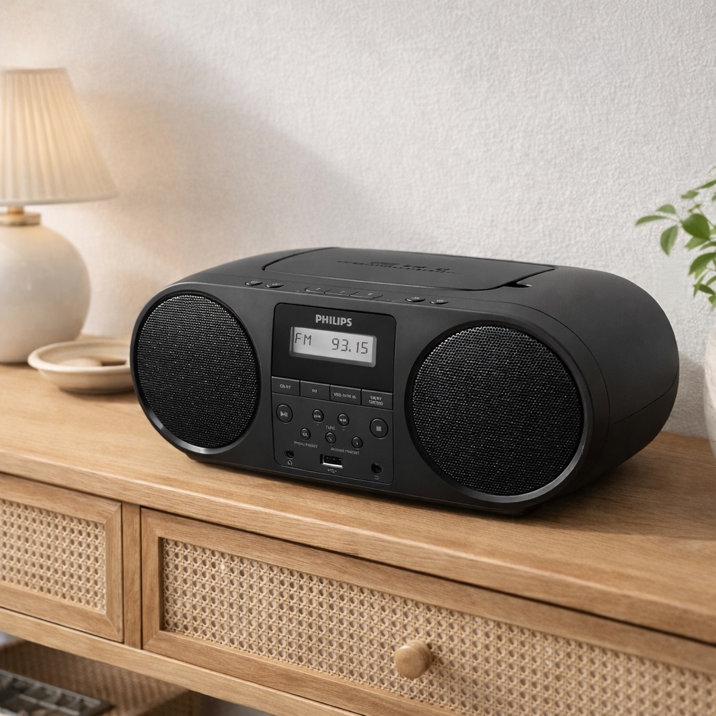 필립스 TAZ5000 블루투스 스피커 CD 플레이어 라디오 어학용 학습용 씨디플레이어 제품 이미지