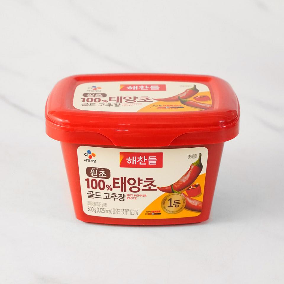 메가마트 CJ 해찬들 태양초 골드 고추장 500g - 상품 이미지