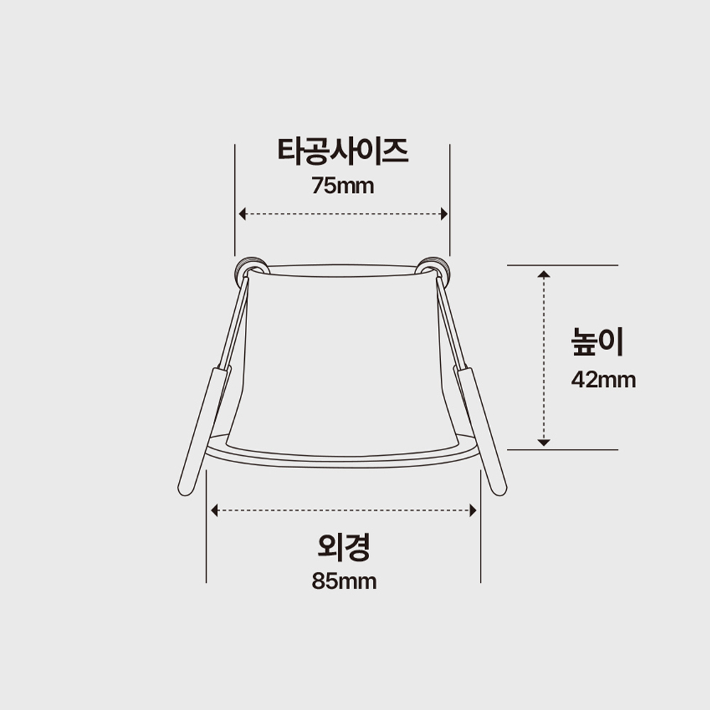 LED COB 에코 75mm(3인치) 다운라이트 8W - 상세 이미지 5