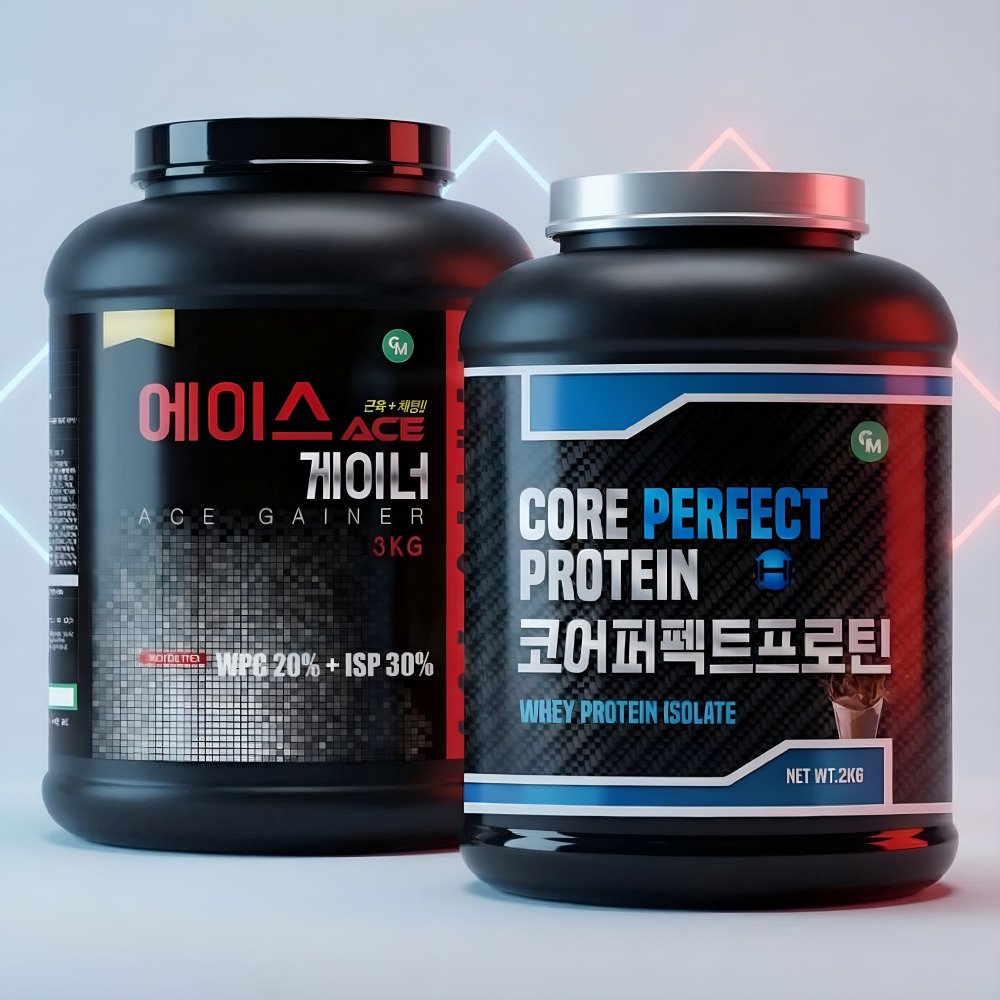코어퍼펙트 프로틴 + 에이스 게이너 단백질 고함량 패키지 - 상품 이미지