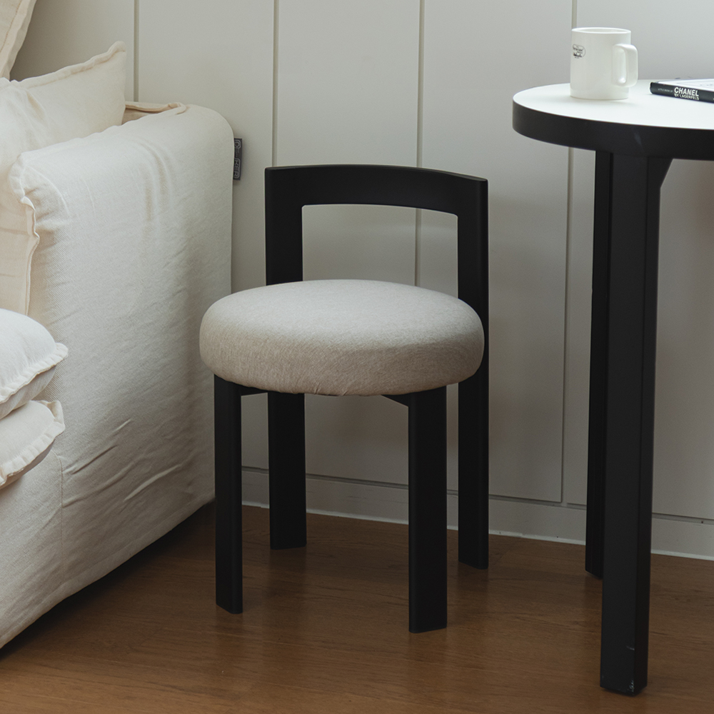 스툴 미니 디자인 낮은 인테리어 카페 의자 화장대의자 아크 스툴