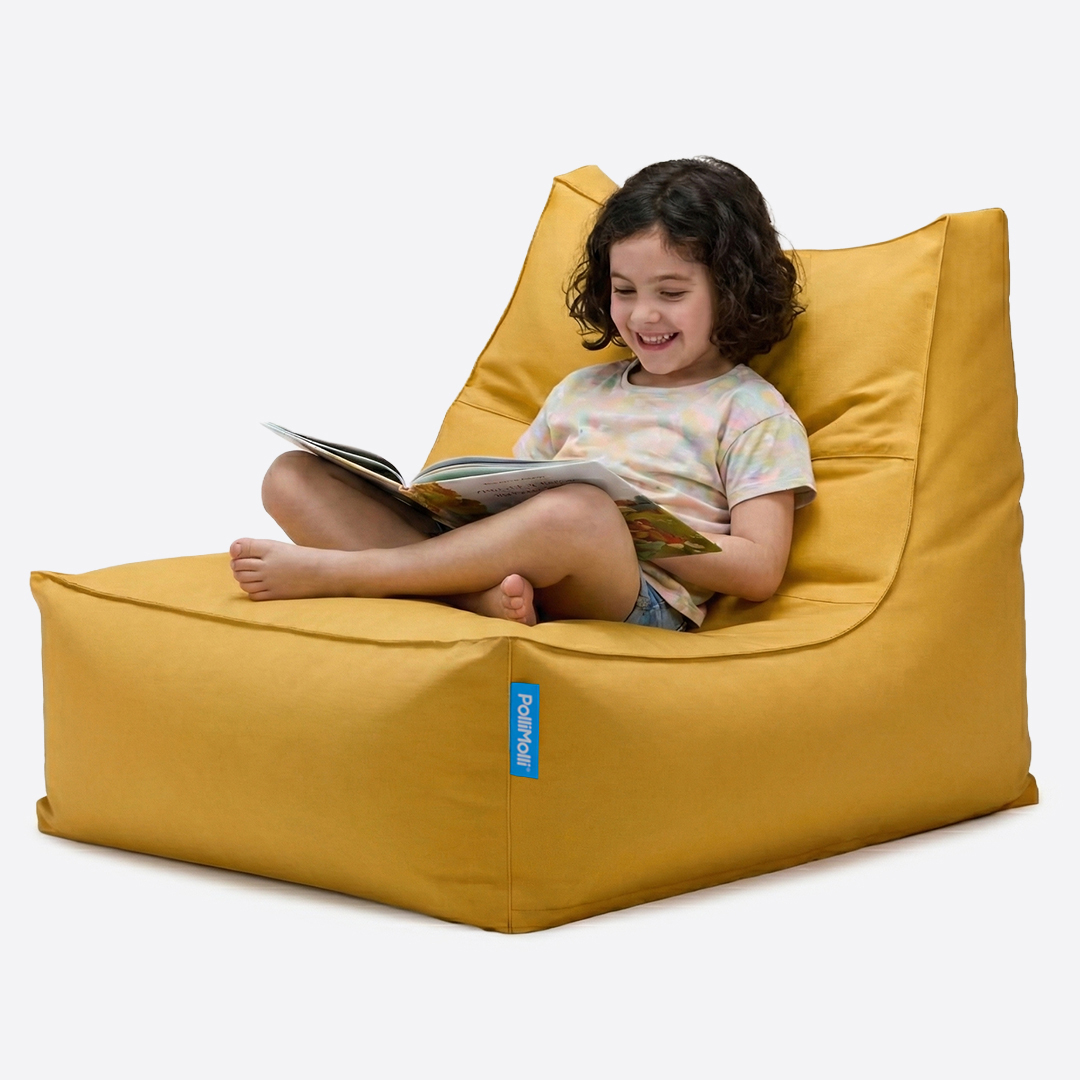 폴리몰리 607S 유아 키즈 코튼 빈백 소파 아동 의자 순면 방수 속커버, 웜그레이