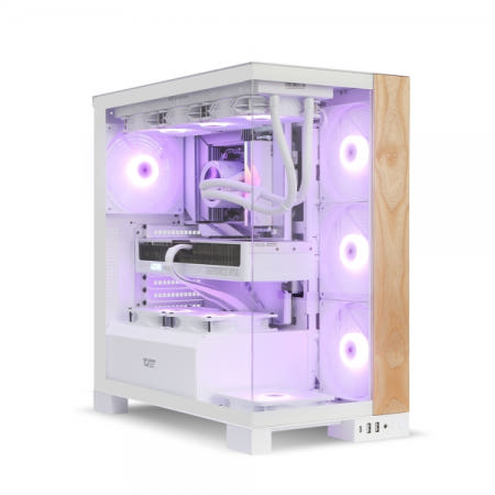 DARKFLASH DS900XL 우드 ARGB (화이트)