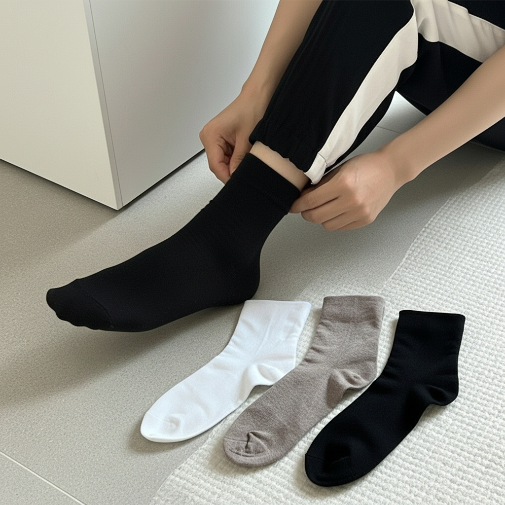 무압박 양말 임산부 산후조리원 산모 당뇨 발목편한 면양말 이미지 4