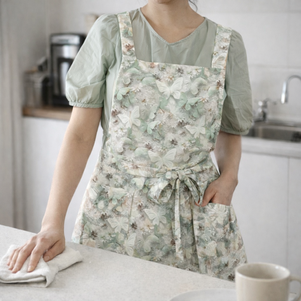 방수 앞치마 원피스 여름 겨울 주방 카페 앞치마 어린이집 공방