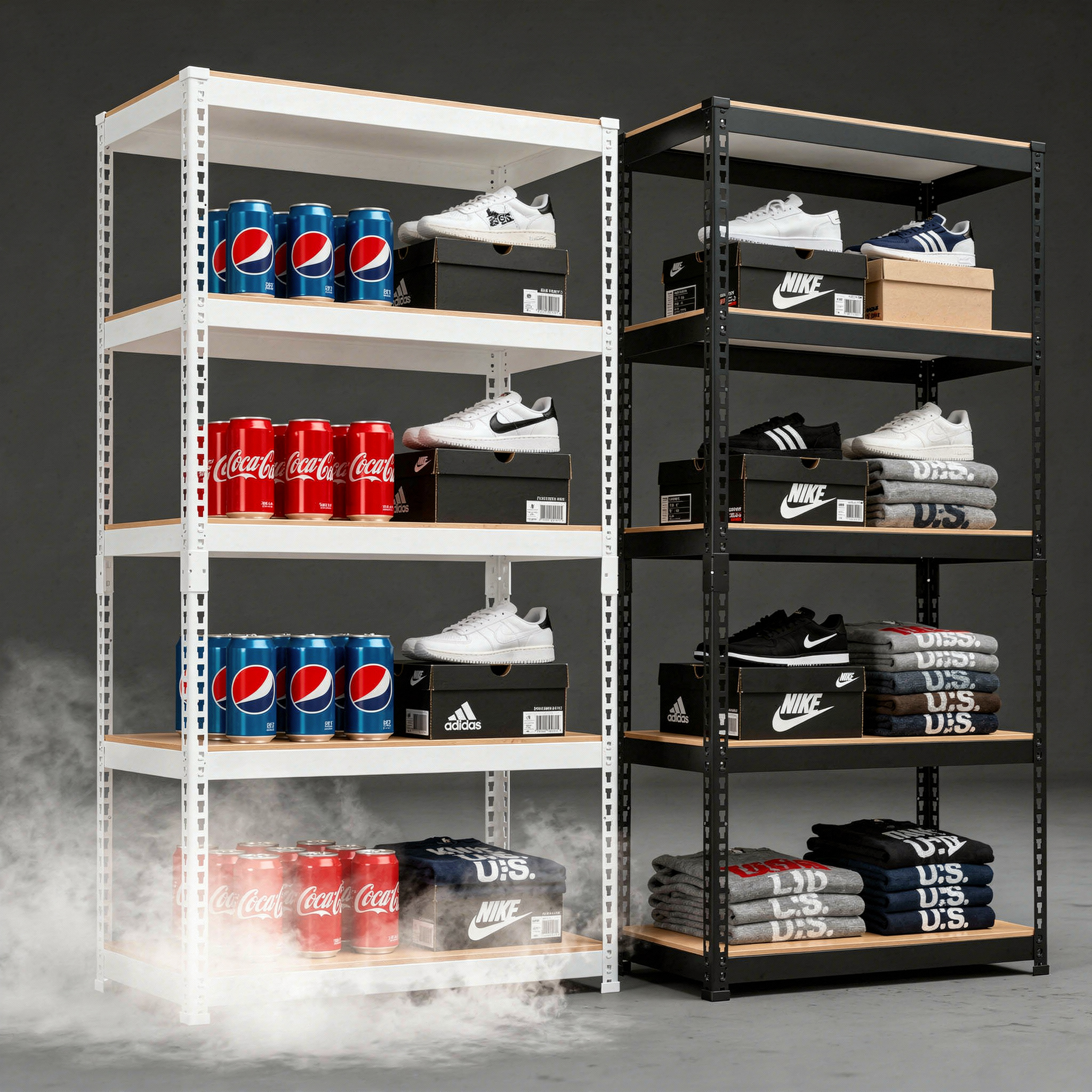 스피드랙 철제선반 조립식 앵글 선반 베란다 펜트리 무볼트 창고 건조기 렉 3030605단