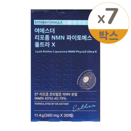 에스더포뮬러 여에스더 리포좀 NMN 파이토에스 울트라 X 380mg x 30매 7개
