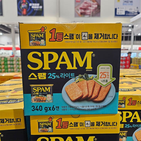 스팸 라이트 360g x 6개 통조림햄 낮은칼로리 코스트코