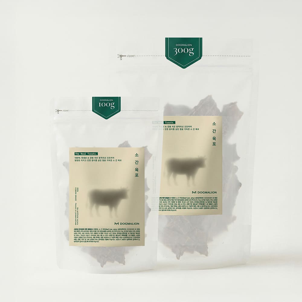 강아지 소간 육포 강아지수제간식 보양식 눈물+눈물자국, 300g, 2개 이미지 2