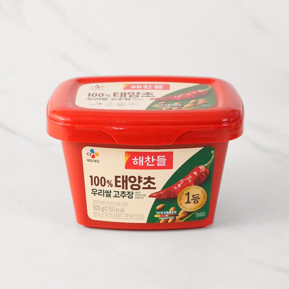 메가마트 CJ 해찬들 태양초 우리쌀 고추장 500g - 상품 이미지