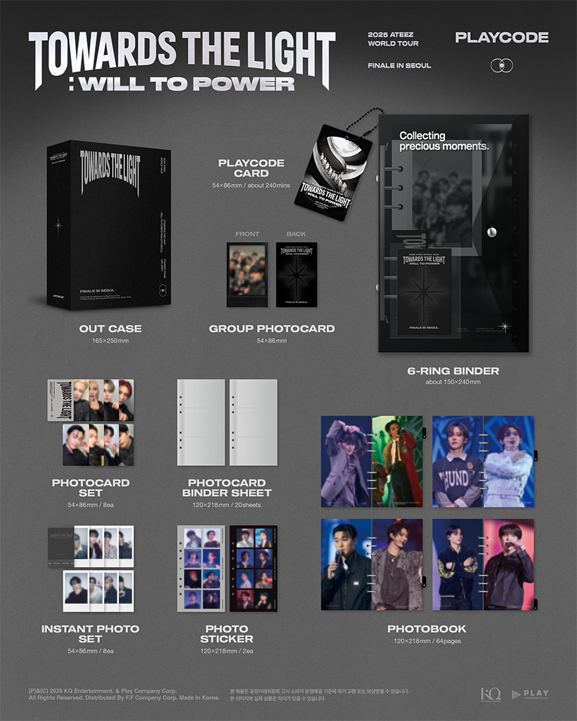 ATEEZ 2025 World Tour Playcode WILL TO POWER
