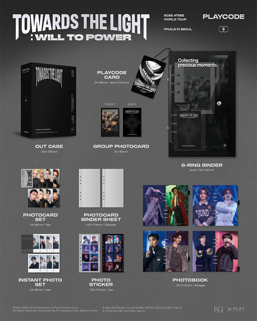 ATEEZ 2025 World Tour Playcode WILL TO POWER
