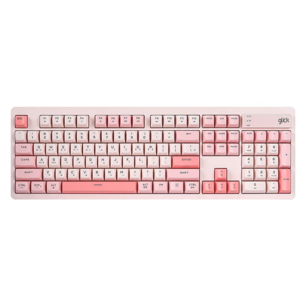 지클릭커 오피스프로 WK50 사일런스 M RGB 무소음무선키보드 104키 Retro, 멤브레인 - 상세 이미지 3