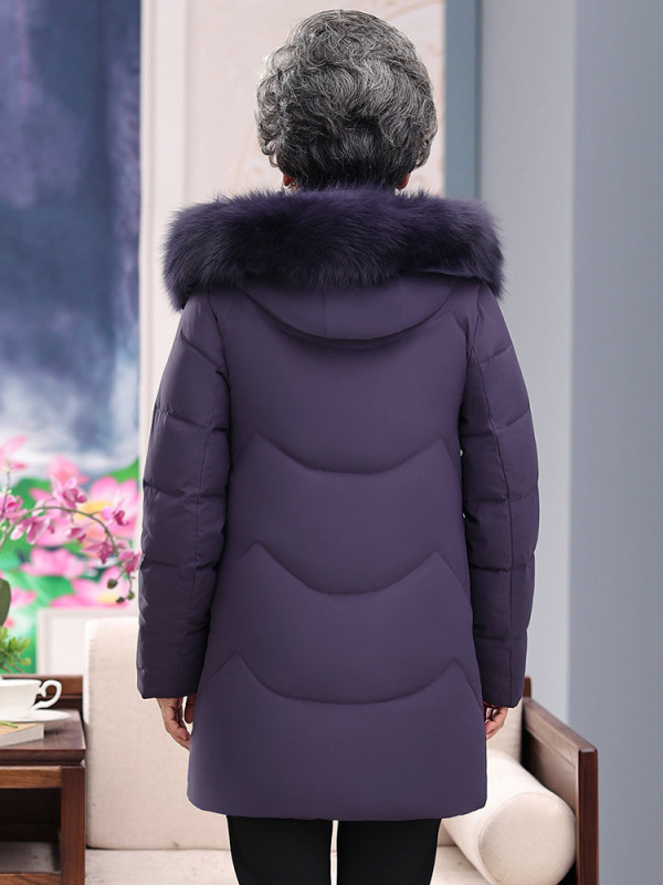 겨울 할머니 패딩 중년여성 70대 80대 두꺼운 점퍼 - 상세 이미지 5