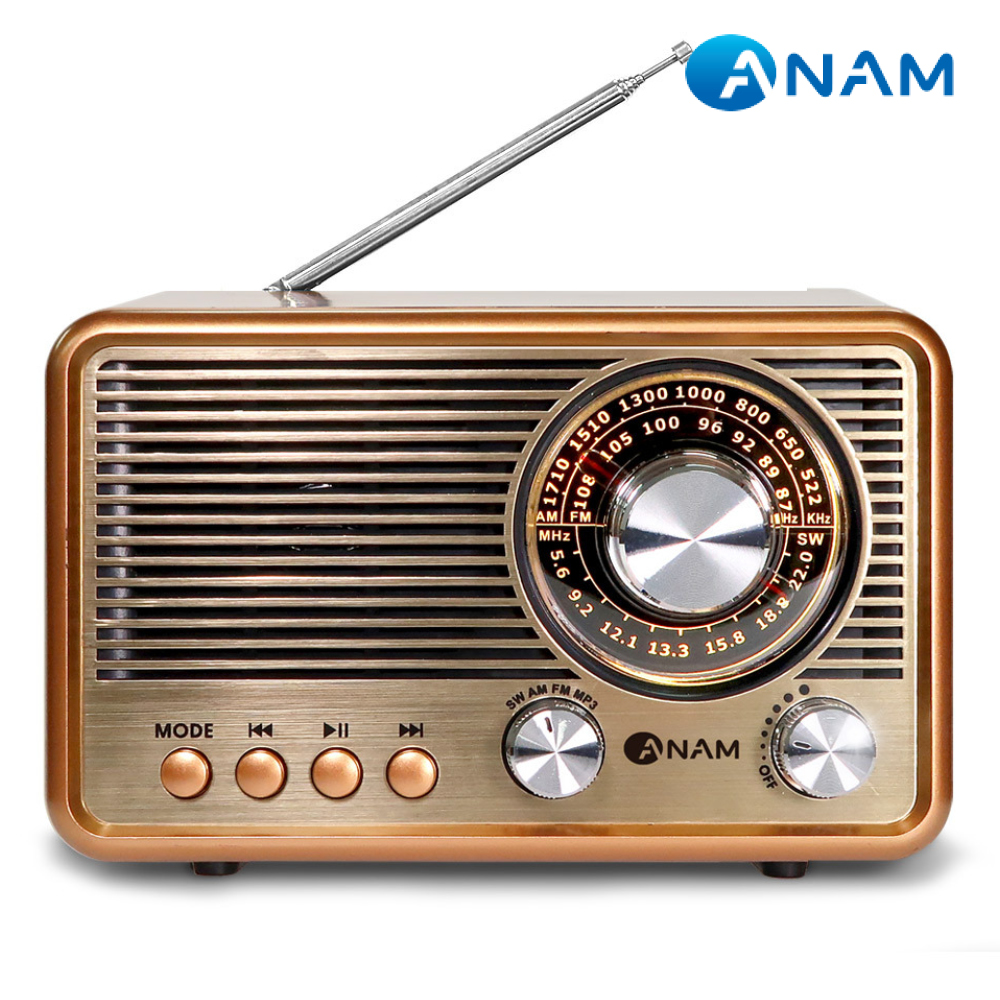 아남 ANAM 레트로 블루투스 FM 라디오 스피커 클래식 디자인 USB SD카드 R50 - 상세 이미지 5