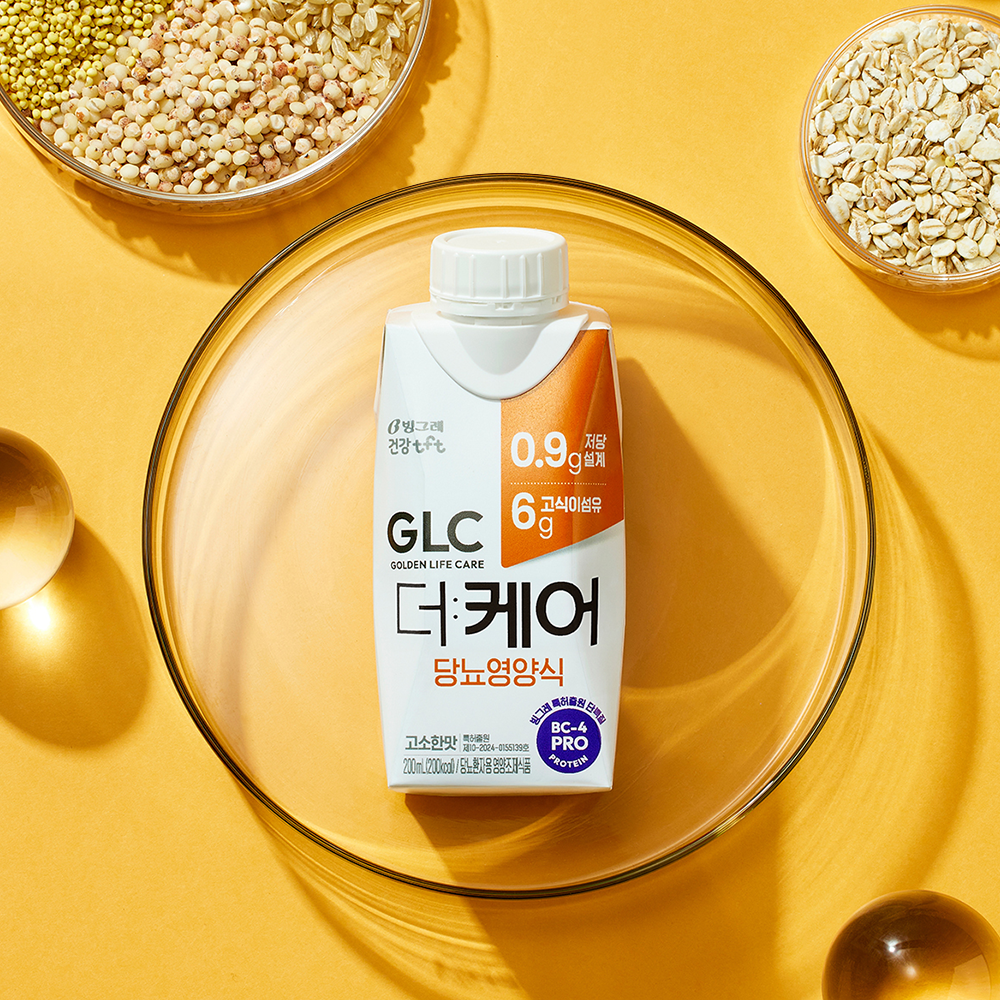 [10% 슈퍼적립] 빙그레 GLC 더케어 당뇨영양식 고소한맛 200ml 18개 당뇨간식 제품 이미지