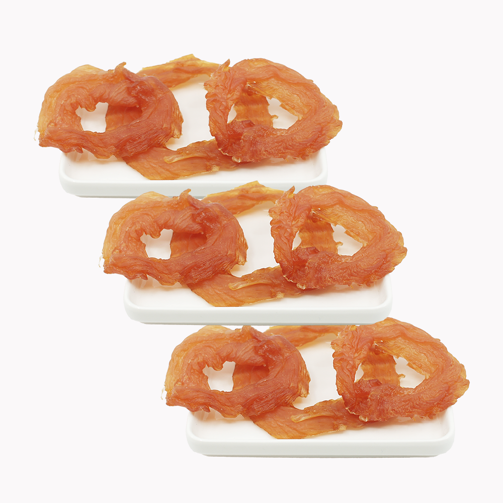 오리지널치킨도넛 다이어트, 치아건강에 좋은 강아지수제간식 닭가슴살, 30g, 3개 - 상품 이미지
