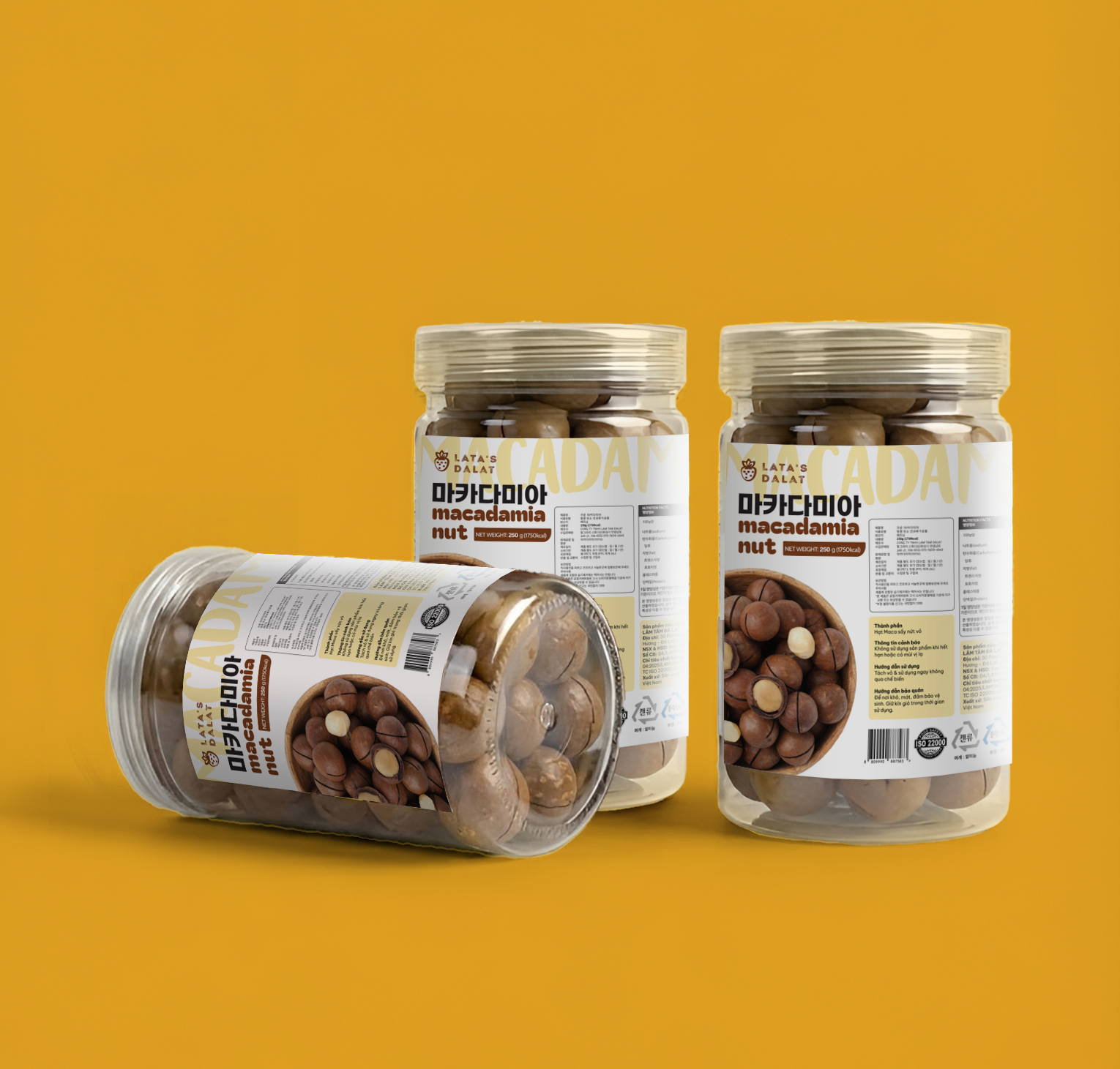 베트남 라타스 달랏 까먹는 통마카다미아 직수입 특대사이즈 견과류 500g, 1개 - 상세 이미지 2