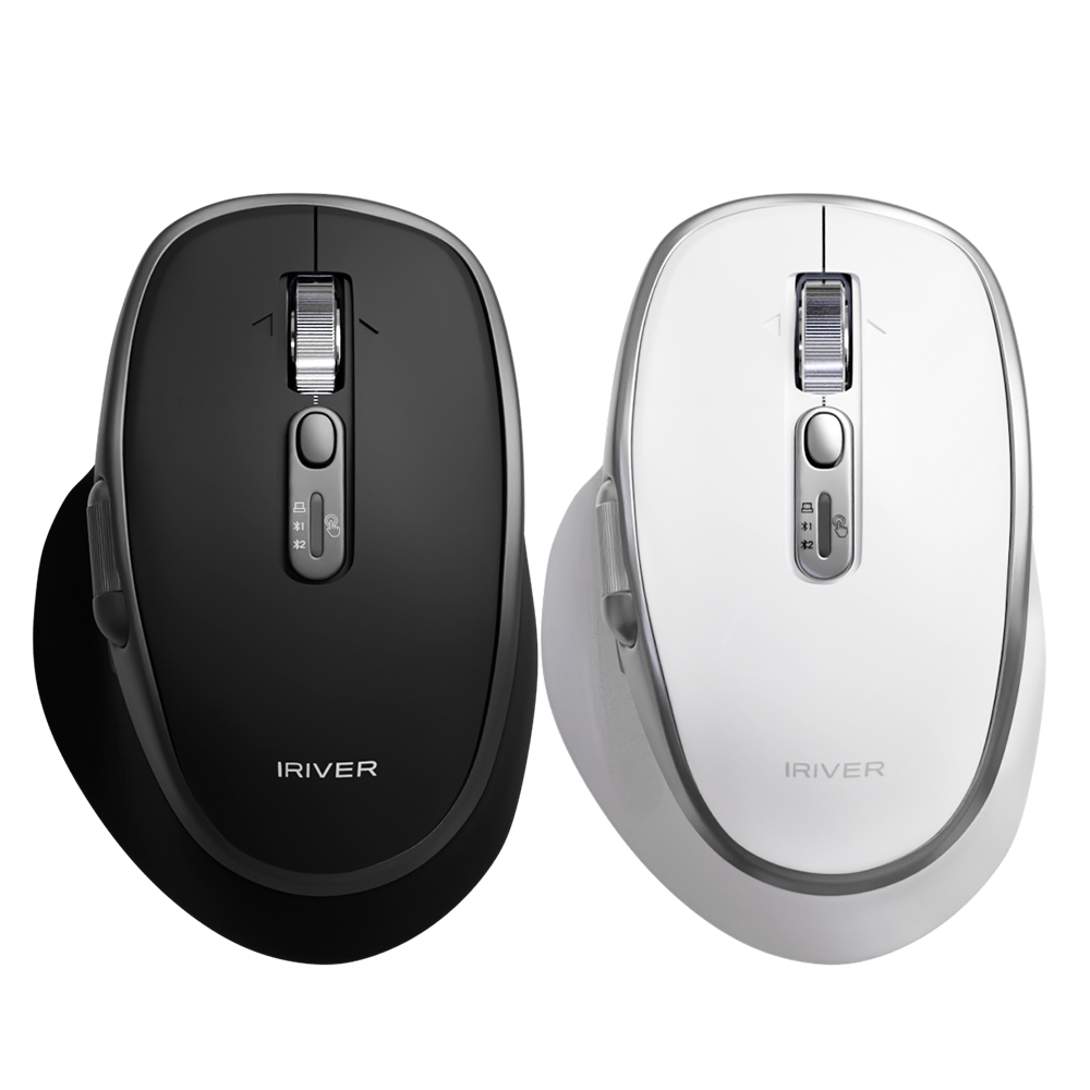 아이리버 GT300 무소음 저소음 블루투스 무선 세미버티컬 마우스 무한휠 화이트 이미지 8