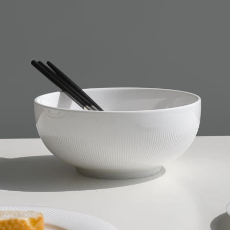 JLCOPJ협력사 크림화이트 우동기 1인 혼밥 혼식 면기 1p 제이엘생활