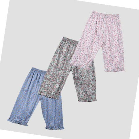 여잠옷 여성스러운 면 60수 아사 꽃나염 8부 파자마 0008jk