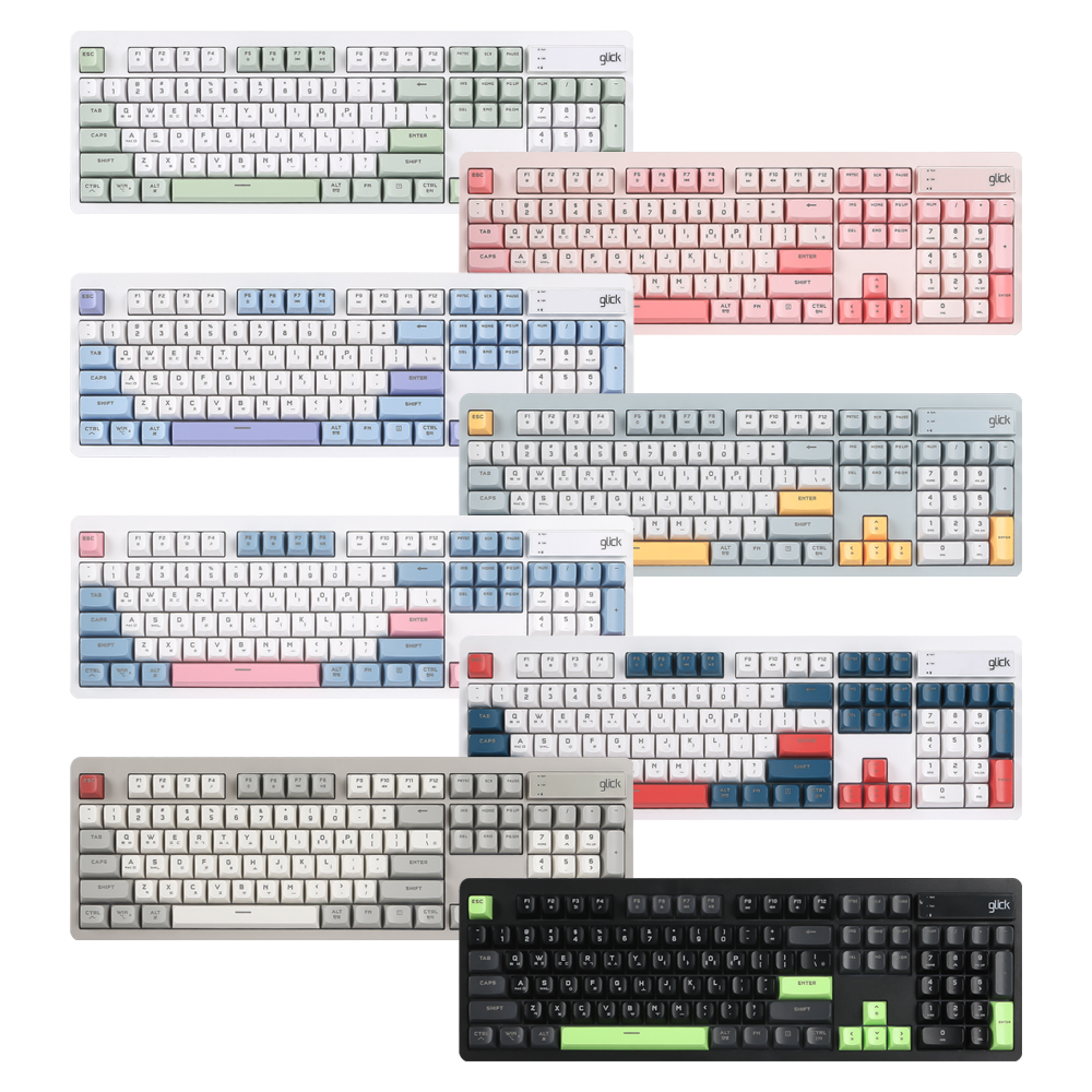 지클릭커 오피스프로 WK50 사일런스 M RGB 무소음무선키보드 104키 Retro, 멤브레인 - 상세 이미지 2
