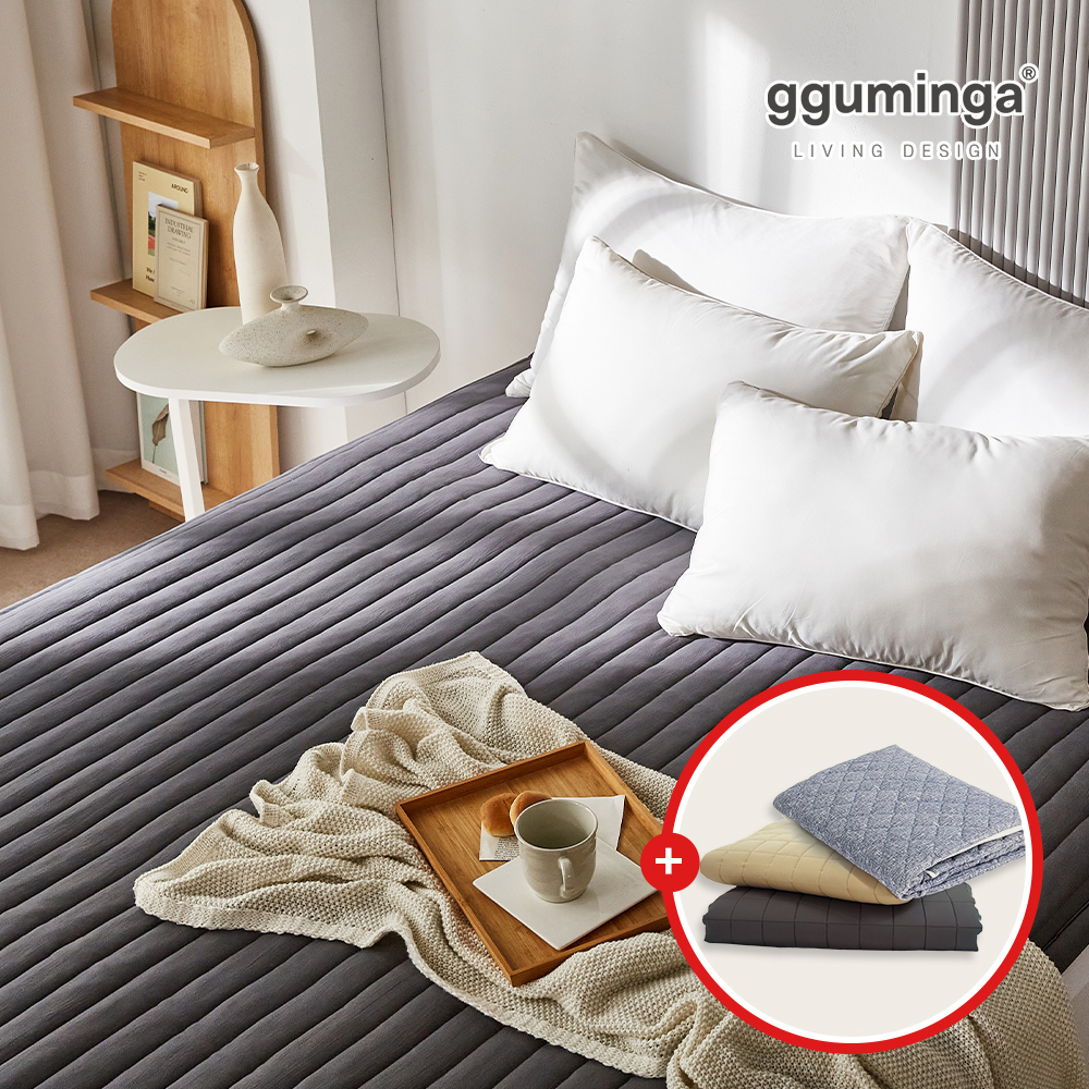 1+1 커버제공 리얼 탄소매트 전기 매트 그래핀 카본 전기요 1인용 슬림 슈퍼싱글