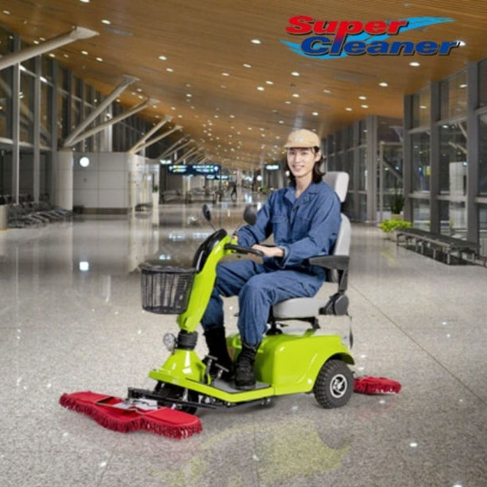 로드크린 리스킹카 건물바닥 기름걸레차 청소전동카트 : 신일N위시웨이