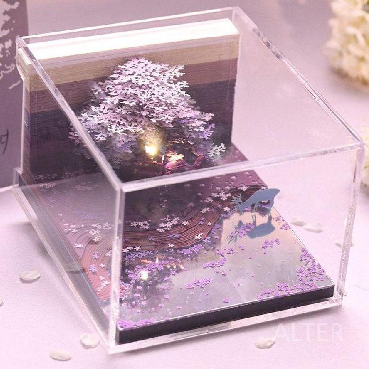 뜯어쓰는 입체달력 캘린더 신년 선물 새해 메모지 3D 버건디 약속 메모 - 상세 이미지 4