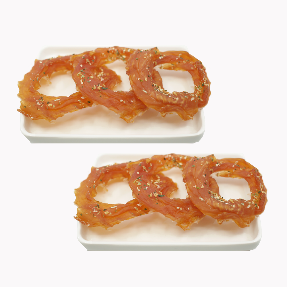 양배추치킨도넛 다이어트, 위장건강에 좋은 강아지수제간식 닭가슴살+양배추, 30g, 2개 - 상품 이미지