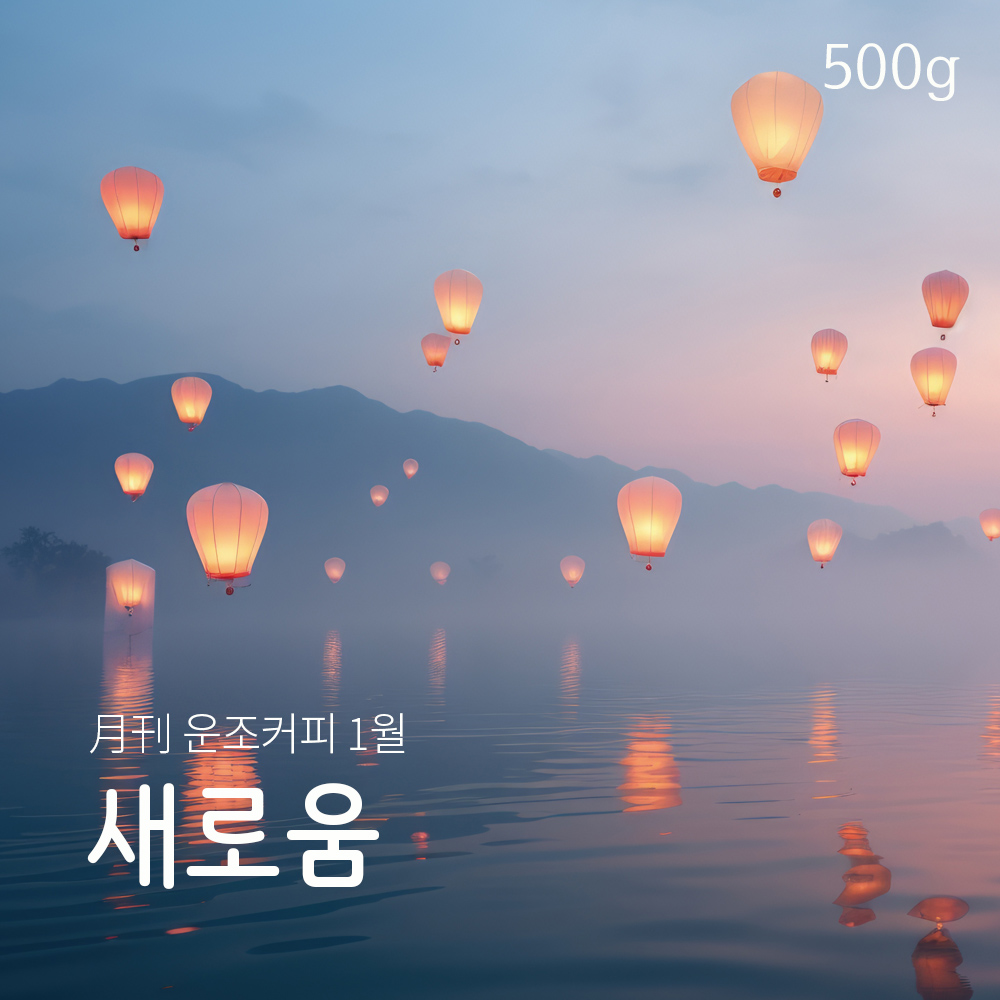 운조커피 월간커피 1월 새로움 500g 원두 커피 - 상품 이미지