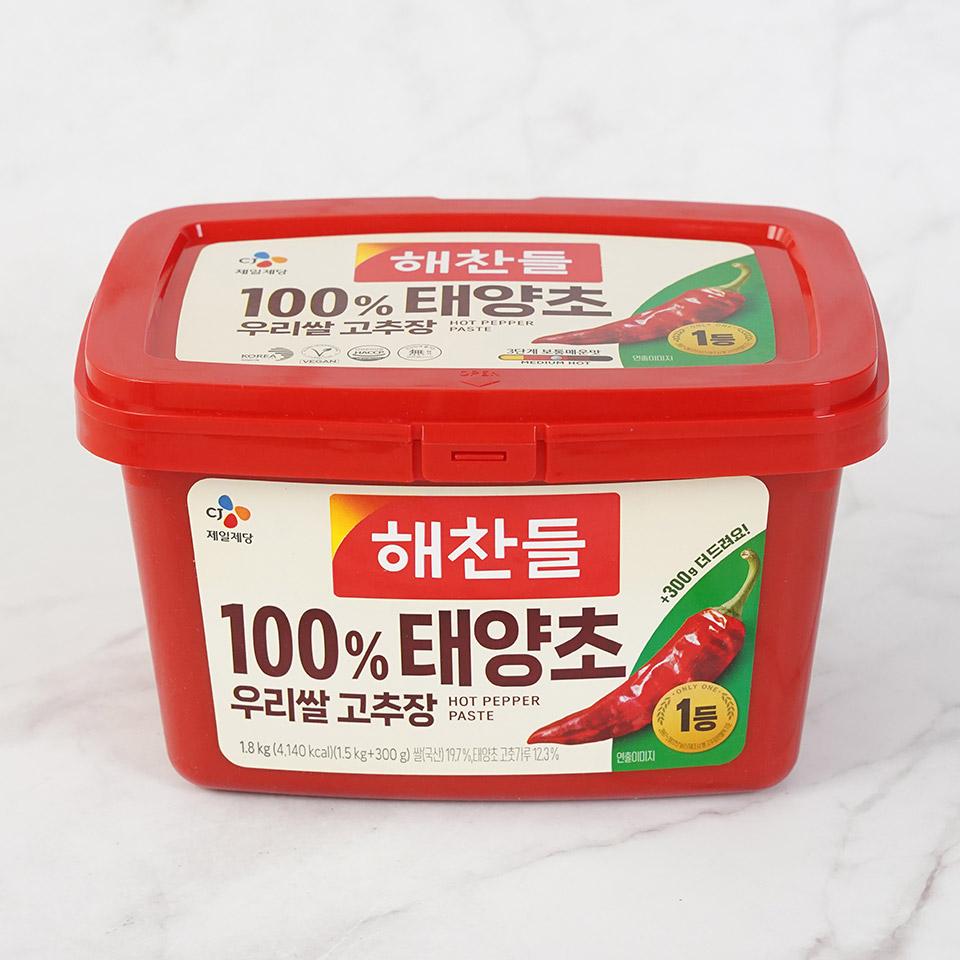 메가마트 CJ 해찬들 태양초 우리쌀 고추장 1.5kg+300g - 상품 이미지