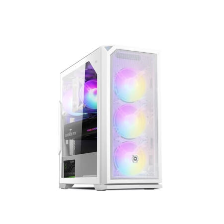 EDDY A1 MESH 강화유리 화이트 (미들타워)