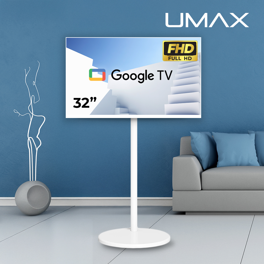 유맥스 프리무빙 FHD 32인치(81cm) 이동식 스마트 TV 스노우화이트 삼탠바이미 - 상품 이미지