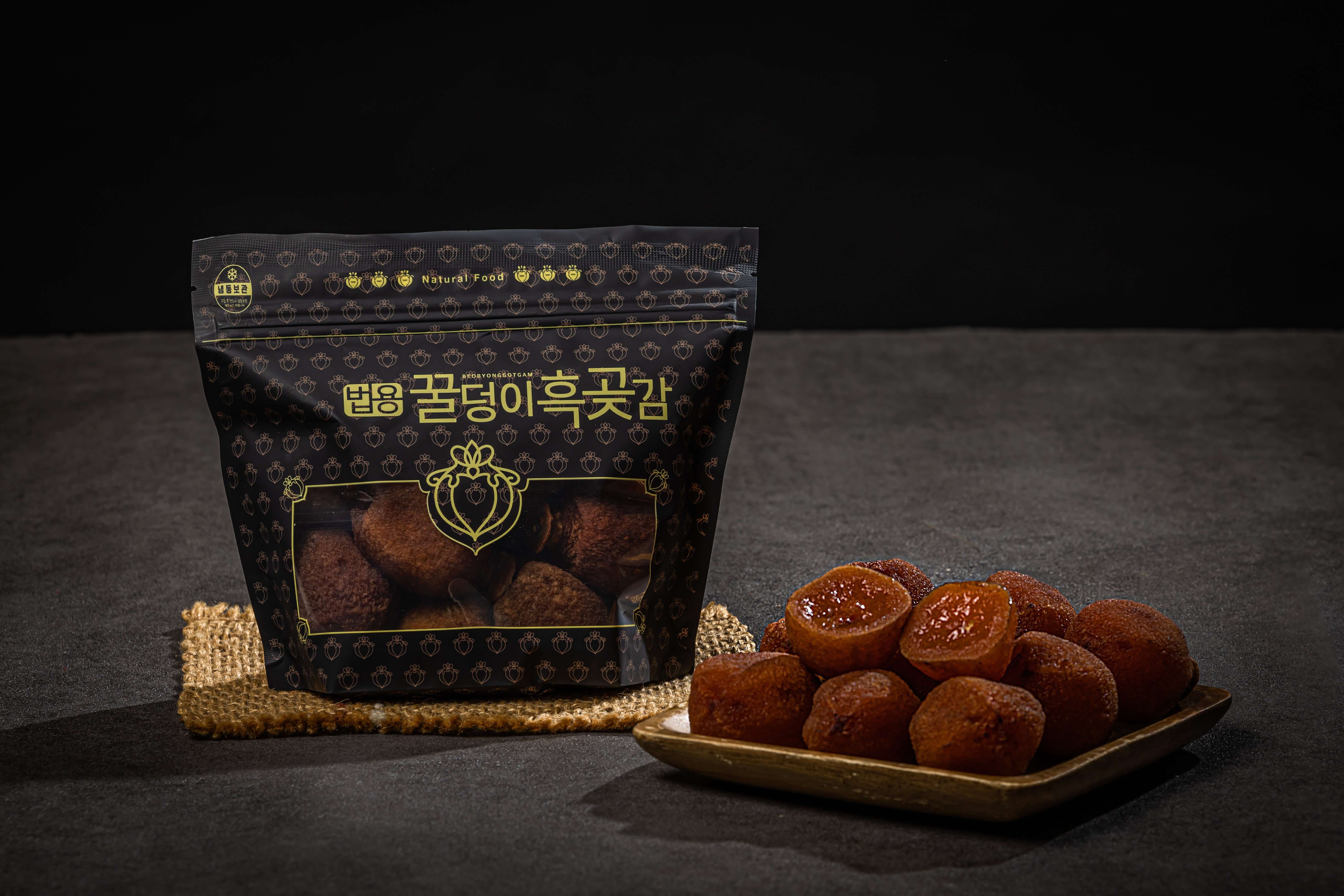 완주 흑곶감 1kg 가정용 실속형 꿀덩이 건시 반건시 아이 간식(못난이 파지 아님) - 상품 이미지