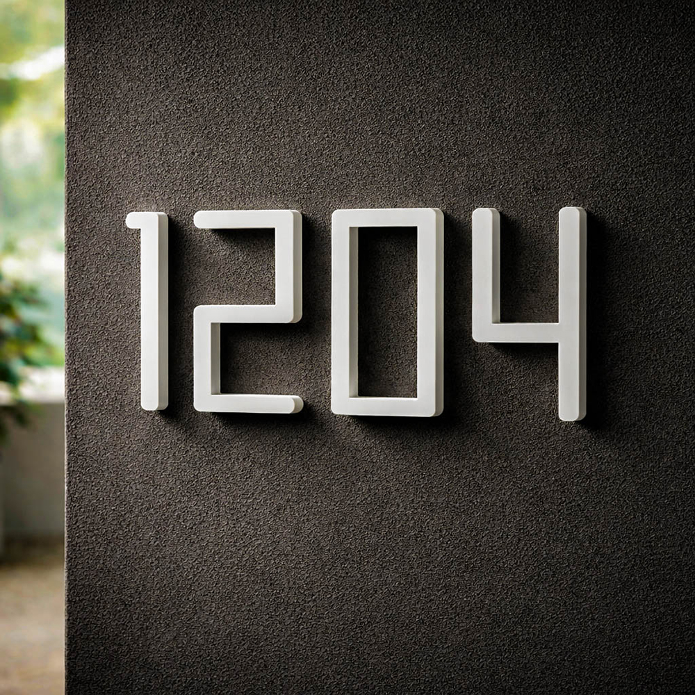 아파트 호실판 현관문 번호판 호수판 현관 호실 동호수 숫자판 룸넘버 도어사인 제작 A백색M 제품 이미지