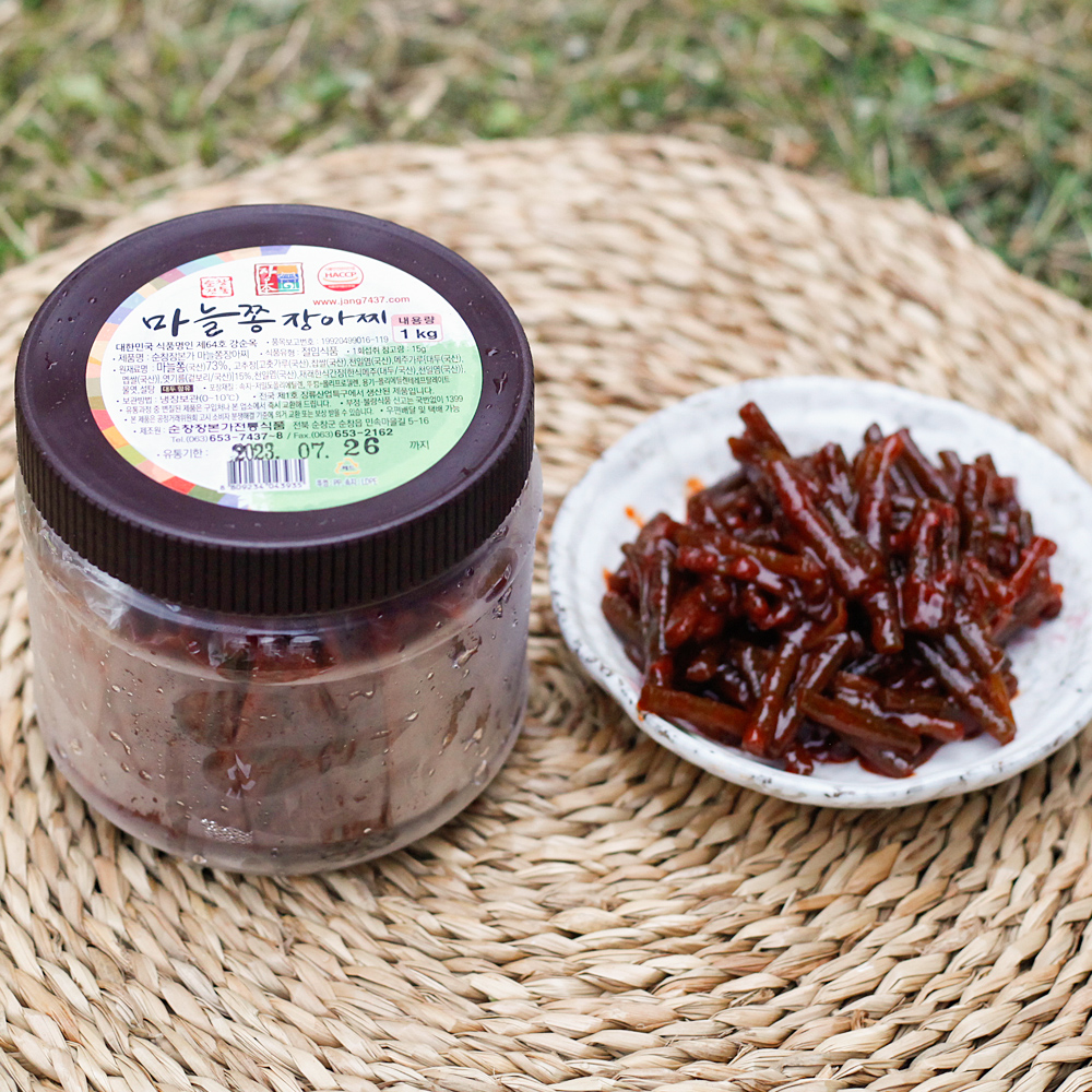 고추장 양념 마늘쫑 장아찌 강순옥명인 국산 반찬 500g 순창 장본가 - 상세 이미지 5