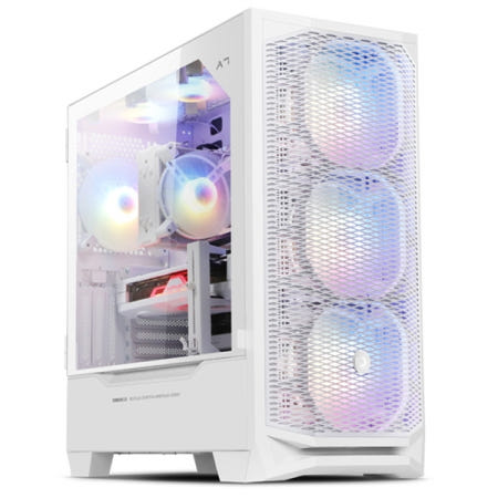 EDDY A7 MESH 강화유리 화이트 (미들타워)