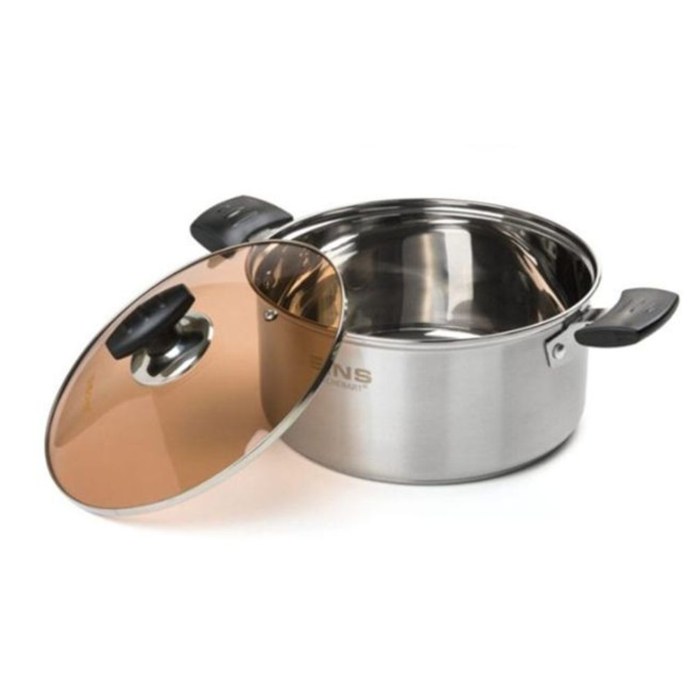 키친아트 곰솥 냄비 찜냄비 들통 3중코팅 찜솥 26cm - 상품 이미지